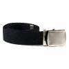 Military belt with chrome buckle, Available in 9 different colors Color : Black