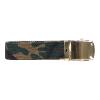 Military Belt with golden buckle, Available in 9 different colors Color : woodland camo (French army)