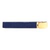Cinturón militar trenzado con hebilla dorada, Disponible en 9 colores diferentes. Color : azul marino